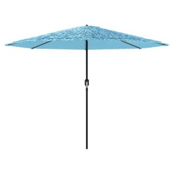 Garden Parasol with Steel Pole - Blue 324x324x247 cm