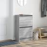 Shoe Cabinet Grey Sonoma 60x34x96.5 cm - Stylish Storage