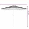 Garden Parasol with Steel Pole - Blue 324x324x247 cm