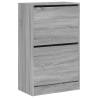 Shoe Cabinet Grey Sonoma 60x34x96.5 cm - Stylish Storage