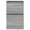 Shoe Cabinet Grey Sonoma 60x34x96.5 cm - Stylish Storage