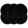  Placemats 6 pcs Plain Black 38 cm Round Cotton Colour black Quantity in Package 6 Material cotton 