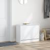 White Shoe Cabinet 80x34x63 cm - Stylish Storage Solution