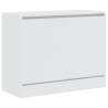 White Shoe Cabinet 80x34x63 cm - Stylish Storage Solution