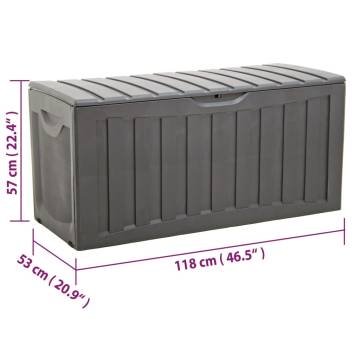 Storage Box Black 118x53x57 cm - Durable & Organised