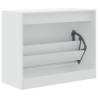 White Shoe Cabinet 80x34x63 cm - Stylish Storage Solution