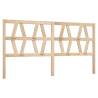 Solid Wood Pine Bed Headboard - 186x4x100 cm | Hipomarket