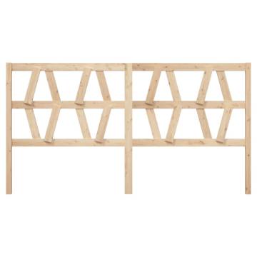 Solid Wood Pine Bed Headboard - 186x4x100 cm | Hipomarket