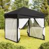  Folding Party Tent with Sidewalls Black 2x2 m Colour black Size 2 x 2 m Quantity in Package 1 