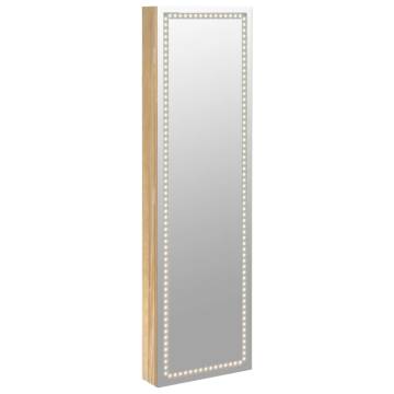 Mirror Jewellery Cabinet with LED Lights - Hipomarket UK