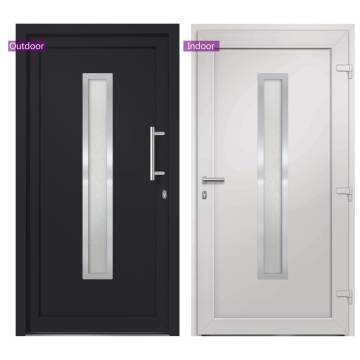 Anthracite Front Door 108x200 cm | Secure & Stylish Entrance