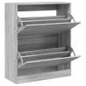 Shoe Cabinet Grey Sonoma - Stylish Storage Solution