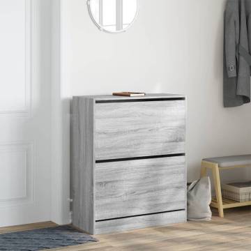 Shoe Cabinet Grey Sonoma - Stylish Storage Solution