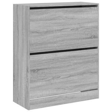 Shoe Cabinet Grey Sonoma - Stylish Storage Solution