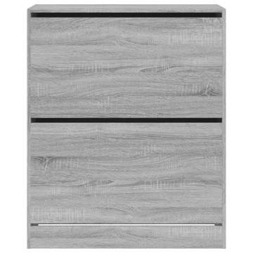 Shoe Cabinet Grey Sonoma - Stylish Storage Solution