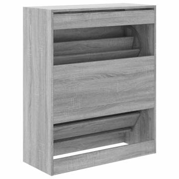 Shoe Cabinet Grey Sonoma - Stylish Storage Solution