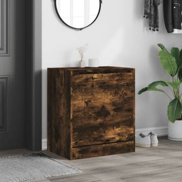 Shoe Cabinet Smoked Oak 60x42x69 cm | Organised Storage