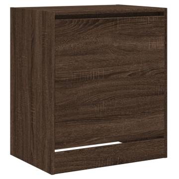 Shoe Cabinet Brown Oak - Compact & Stylish Storage Solution