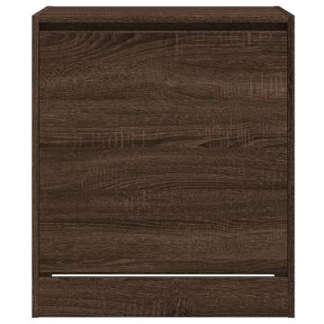 Shoe Cabinet Brown Oak - Compact & Stylish Storage Solution