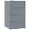 Wheelie Bin Storage for 4 Bins - Grey Steel | Hipo Market