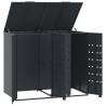 Stylish Wheelie Bin Storage for 2 Bins - Anthracite Steel