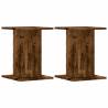 Speaker Stands 2 pcs Smoked Oak | Durable & Stylish Design