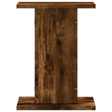 Speaker Stands 2 pcs Smoked Oak | Durable & Stylish Design