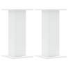 White Speaker Stands - 2 pcs, 30x30x60 cm - Durable & Stylish