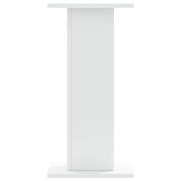 White Speaker Stands - 2 pcs, 30x30x60 cm - Durable & Stylish