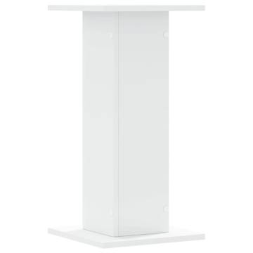 White Speaker Stands - 2 pcs, 30x30x60 cm - Durable & Stylish