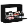 Shoe Cabinet Black 80x42x69 cm | Stylish Organiser