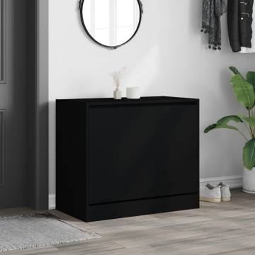 Shoe Cabinet Black 80x42x69 cm | Stylish Organiser