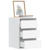  Corner Chest of Drawers White 40x41x58 cm Engineered Wood Colour white Size 40 x 41 x 58 cm Quantity in Package 1 