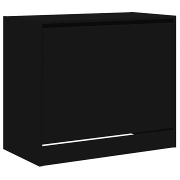 Shoe Cabinet Black 80x42x69 cm | Stylish Organiser