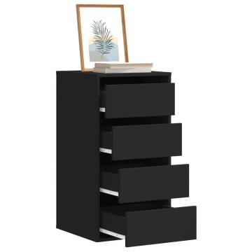 Corner Chest of Drawers Black | Elegant Storage Solution