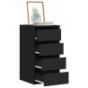  Corner Chest of Drawers Black 40x41x76 cm Engineered Wood Colour black Quantity in Package 1 Size 40 x 41 x 76 cm 