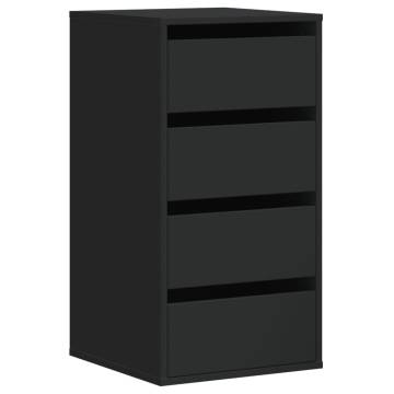 Corner Chest of Drawers Black | Elegant Storage Solution