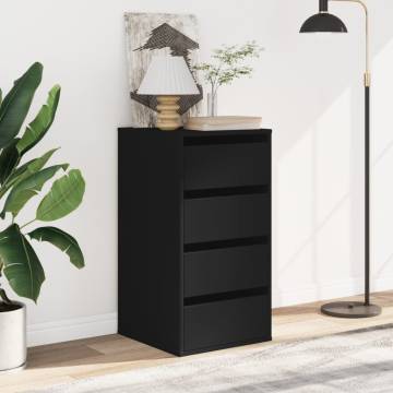 Corner Chest of Drawers Black | Elegant Storage Solution