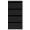 Corner Chest of Drawers Black | Elegant Storage Solution