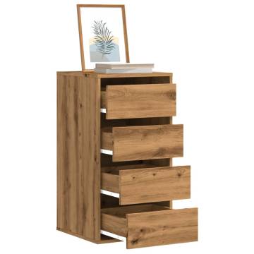 Artisian Oak Corner Chest of Drawers - 40x41x76 cm