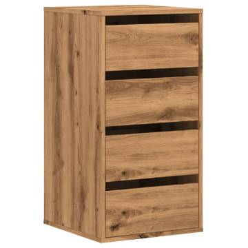 Artisian Oak Corner Chest of Drawers - 40x41x76 cm