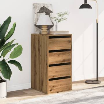 Artisian Oak Corner Chest of Drawers - 40x41x76 cm