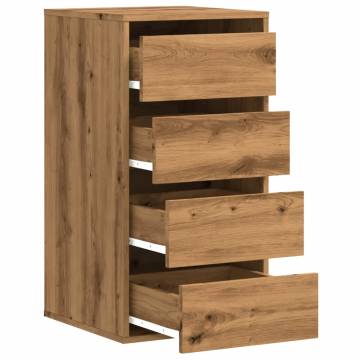 Artisian Oak Corner Chest of Drawers - 40x41x76 cm