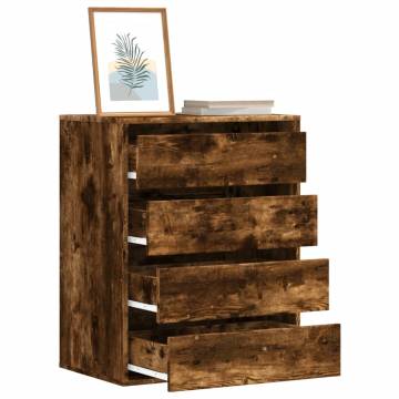 Corner Chest of Drawers in Smoked Oak – 60x41x76 cm