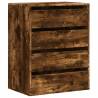 Corner Chest of Drawers in Smoked Oak – 60x41x76 cm