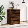 Corner Chest of Drawers in Smoked Oak – 60x41x76 cm