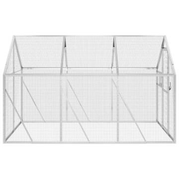 Aviary Silver 1.79x3x1.85m Aluminium - Safe & Spacious for Birds