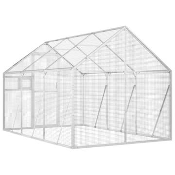 Aviary Silver 1.79x3x1.85m Aluminium - Safe & Spacious for Birds