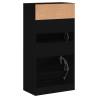 Shoe Cabinet Black 60x34x116 cm - Stylish & Space-Saving