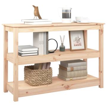 Classic Solid Pine Console Table - 110x40x74 cm | HipoMarket